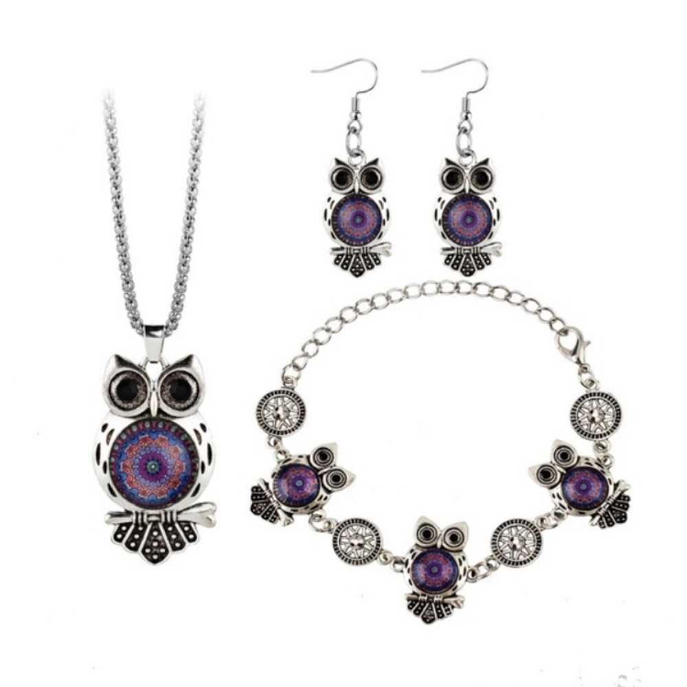 Owl jewelry set